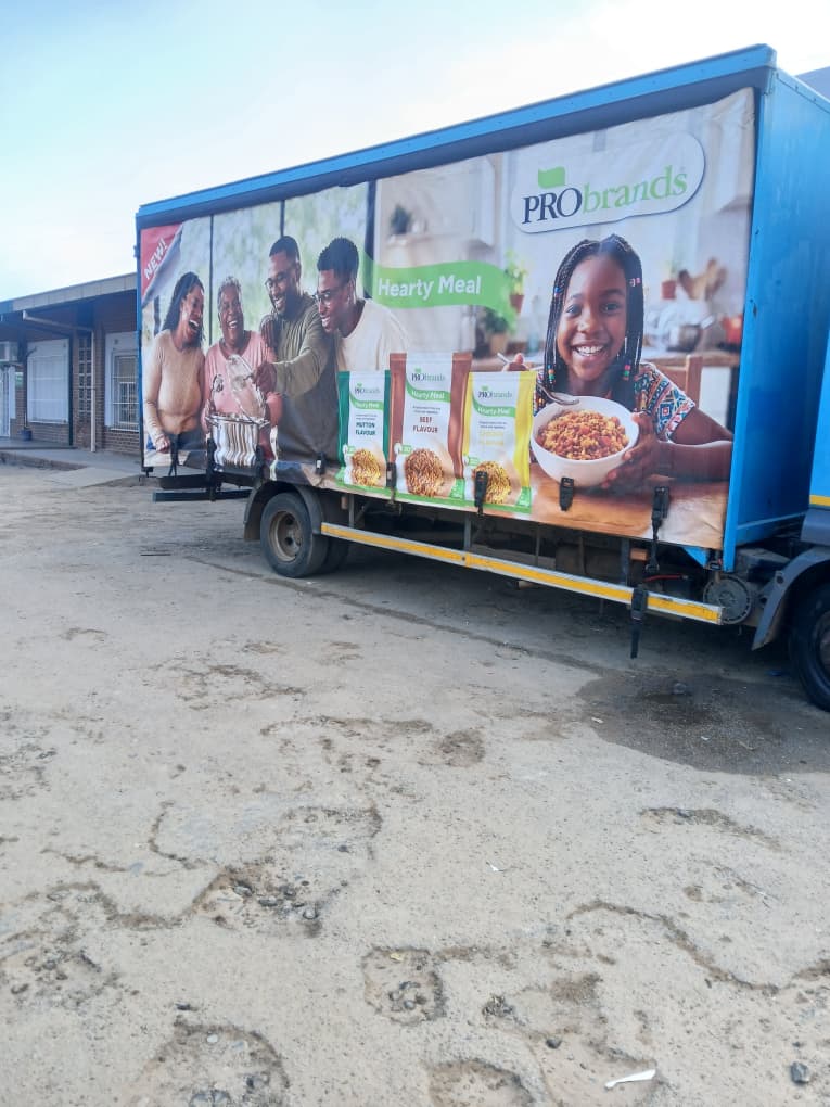 PRObrands Hearty Meal truck wrap by AllPrint Zimbabwe